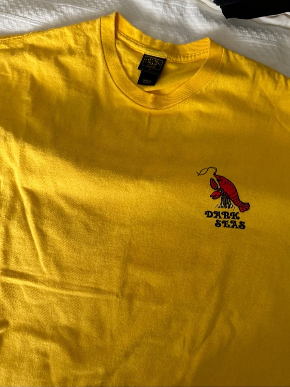 Dark Seas Yellow Short-Sleeve Logo Tee